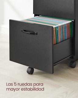 Foto 8 | Foto 8 | Archivador De 2 Cajones Archivador Móvil Soporte Impresora Documentos A4 Carta Carpetas