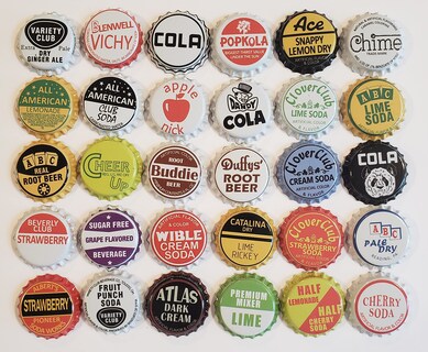 Foto 5 | Foto 5 | Tapones Para Botellas De Refresco De 100 Marcas Clásicas Vintage (31 75 Mm) - Venta Internacional.