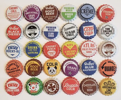 Foto 6 | Foto 6 | Tapones Para Botellas De Refresco De 100 Marcas Clásicas Vintage (31 75 Mm) - Venta Internacional.