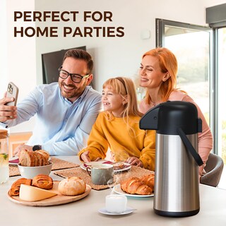 Foto 6 | Foto 6 | Jarra De Café Gezoss Dispensador Airpot De 2 5 L/85 Oz De Acero Inoxidable - Venta Internacional.