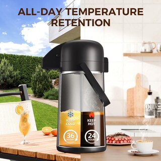 Foto 4 | Foto 4 | Dispensador De Bebidas Calientes De Acero Inoxidable Gezoss Coffee Carafe 1 9 L - Venta Internacional.