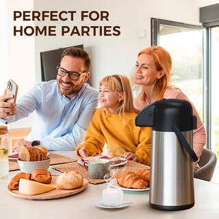 Foto 6 | Foto 6 | Dispensador De Bebidas Calientes De Acero Inoxidable Gezoss Coffee Carafe 1 9 L - Venta Internacional.