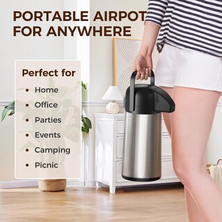 Foto 7 | Foto 7 | Dispensador De Bebidas Calientes De Acero Inoxidable Gezoss Coffee Carafe 1 9 L - Venta Internacional.