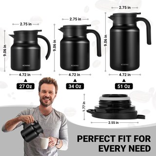 Foto 4 | Foto 4 | Jarra Térmica Para Café Wyhvand  1 L  Acero Inoxidable  Color Negro - Venta Internacional.