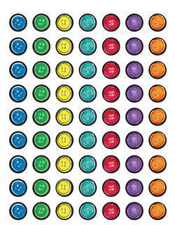 Foto 1 | Foto 1 | Pegatinas Edupress Pete The Cat Groovy Buttons Mini - Venta Internacional.