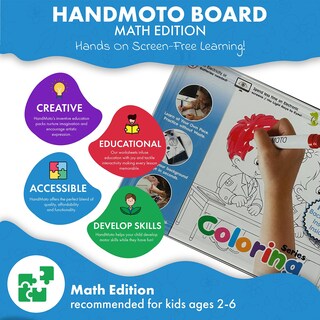 Foto 2 | Foto 2 | Cuaderno De Ejercicios Para Actividades De Aprendizaje Preescolar Handmoto Con Borrado En Seco - Venta Internacional.