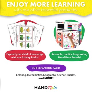Foto 7 | Foto 7 | Cuaderno De Ejercicios Para Actividades De Aprendizaje Preescolar Handmoto Con Borrado En Seco - Venta Internacional.