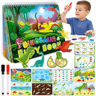 Foto 1 | Foto 1 | Busy Book Mdingtd Con Temas De Dinosaurios Montessori De 3 A 5 Años - Venta Internacional.