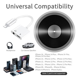 Foto 2 | Foto 2 | Adaptador De Auriculares Keyron Lightning A 3 5 Mm Para Iphone - Venta Internacional.