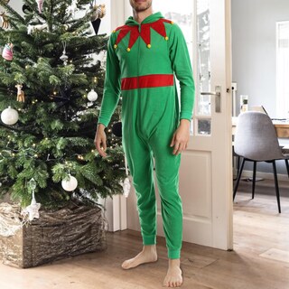 Foto 4 | Foto 4 | Pijama De Halloween Elf Xl Para Hombre Adulto Disfraz De Onesie Sleephero - Venta Internacional.