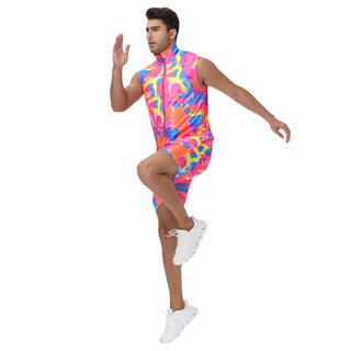 Foto 3 | Foto 3 | Set De Entrenamiento Para Hombre Disfraz Tosjack De Los 80  Color Neón  Tamaño Xl - Venta Internacional.