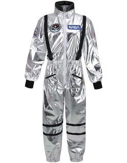 Foto 1 | Foto 1 | Disfraz De Astronauta Grajtcin Traje Plateado De Astronauta Para Mujer Talla Xl - Venta Internacional.