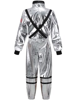 Foto 2 | Foto 2 | Disfraz De Astronauta Grajtcin Traje Plateado De Astronauta Para Mujer Talla Xl - Venta Internacional.