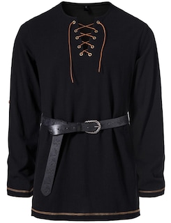 Foto 2 | Foto 2 | Camisa De Disfraz Jemitop Renaissance Pirate Viking Negra Xxl Para Hombre - Venta Internacional.