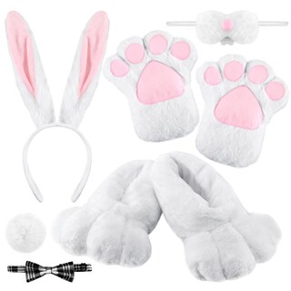 Foto 1 | Foto 1 | Disfraz De Conejo De Halloween Cozypower Con Zapatos Orejas Nariz Y Más - Venta Internacional.