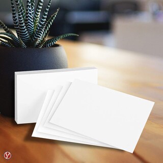 Foto 2 | Foto 2 | Tarjetas De Notas Index Flash En Forma De S Con Impresión Superfina 3 X 5 Unidades Paquete De 100 - Venta Internacional.