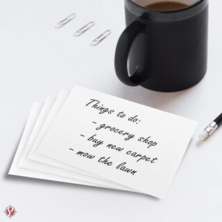 Foto 3 | Foto 3 | Tarjetas De Notas Index Flash En Forma De S Con Impresión Superfina 3 X 5 Unidades Paquete De 100 - Venta Internacional.