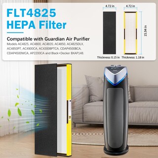 Foto 2 | Foto 2 | Filtro Purificador De Aire Ffac Flt4825 Hepa B Para Ac4825 Paquete De 4 - Venta Internacional.