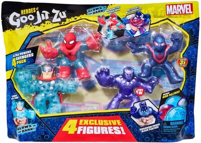 Foto 1 | Foto 1 | Figuras De Acción Goo Jit Zu Heroes Of Goo Jit Zu Marvel Paquete De 4 - Venta Internacional.