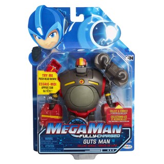 Foto 7 | Foto 7 | Figura De Acción Mega Man Fully Charged Guts Man Deluxe De 5 Pulgadas - Venta Internacional.
