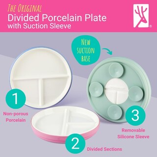 Foto 2 | Foto 2 | Plato Elk And Friends De Porcelana Infantil De 20 Cm Con Ventosa De Silicona - Venta Internacional.