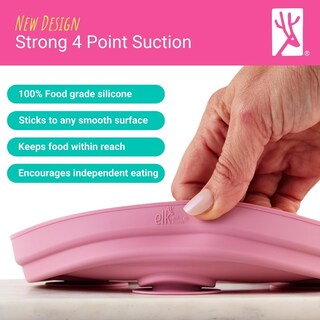 Foto 3 | Foto 3 | Plato Elk And Friends De Porcelana Infantil De 20 Cm Con Ventosa De Silicona - Venta Internacional.