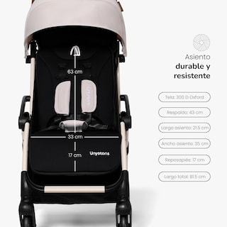 Foto 6 | Foto 6 | Carriola Ultra Compacta De Viaje Unyotons K5 Beige Ligera