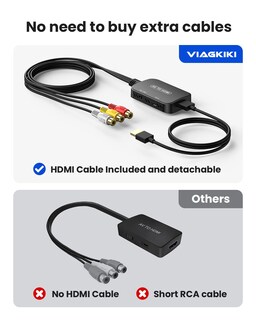 Foto 3 | Foto 3 | Convertidor Rca A Hdmi Adaptador Viagkiki Av A Hdmi 1080p - Venta Internacional.