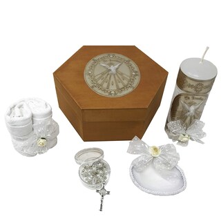 Foto 1 | Foto 1 | Set De Velas De Bautismo Católico Arcángeles Mexicanos Con Caja Y Toalla - Venta Internacional.