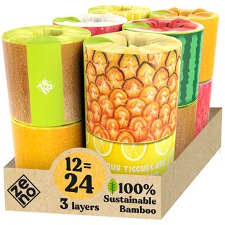 Foto 1 | Foto 1 | Papel Higiénico Zeno Organic Bamboo 3 Capas 12 Rollos Gigantes - Venta Internacional.