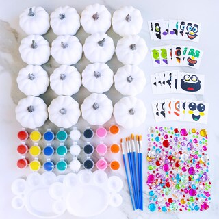 Foto 3 | Foto 3 | Kit De Pintura De Calabazas Winlyn 16 Juegos De 3 Juegos De Otoño Para Bricolaje Con Pegatinas - Venta Internacional.