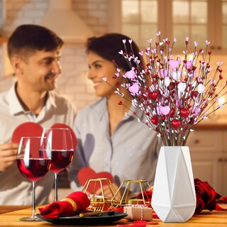 Foto 3 | Foto 3 | Decoraciones Tifeson Con Forma De Corazón Artificial Y Tallos De Bayas 6 Unidades - Venta Internacional.