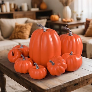 Foto 5 | Foto 5 | Calabazas Artificiales Artmag Harvest Orange Fall 8 Unidades - Venta Internacional.