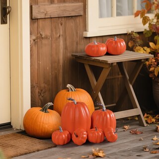 Foto 6 | Foto 6 | Calabazas Artificiales Artmag Harvest Orange Fall 8 Unidades - Venta Internacional.
