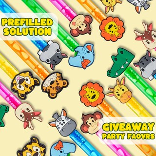 Foto 4 | Foto 4 | Party Favors Bubble Wands Jungle Safari 20 Unidades Para Niños - Venta Internacional.