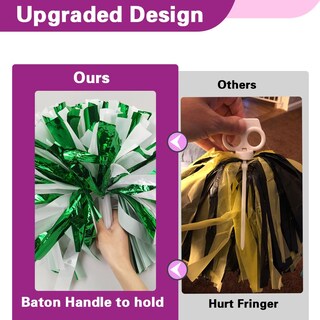 Foto 4 | Foto 4 | Pompones Lovecheer 4 Unidades Rosa Intenso Azul Metalizado 33 Cm - Venta Internacional.