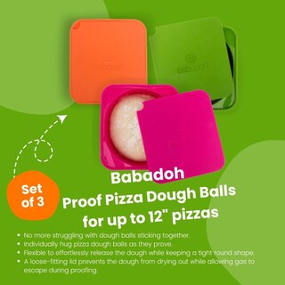 Foto 2 | Foto 2 | Recipientes De Silicona Para Hacer Masa Para Pizza Babadoh Juego De 3 - Venta Internacional.