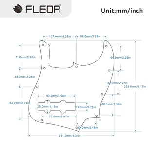 Foto 2 | Foto 2 | J Bass Pickguard Fleor De 10 Agujeros Para 4 Cuerdas Americana/mexicana - Venta Internacional.