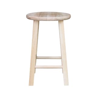 Foto 3 | Foto 3 | Taburete Ic International Concepts Con Tapa Redonda De Madera Maciza De 18 Pulgadas - Venta Internacional.