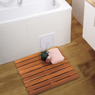 Foto 6 | Foto 6 | Alfombra De Ducha Vaefae De Teca Antideslizante Para Spa De Lujo 50 X 50 Cm - Venta Internacional.