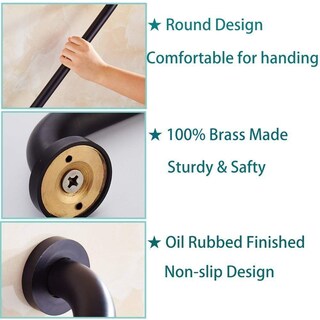 Foto 3 | Foto 3 | Barra De Apoyo Para Ducha Ello&allo Bronce Frotado Con Aceite 30 Cm - Venta Internacional.