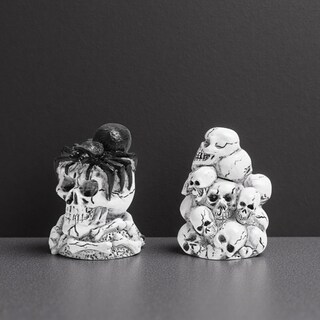 Foto 7 | Foto 7 | Paquete De 2 Fundas Decorativas Para Tornillos De Inodoro De Resina Con Forma De Calavera - Venta Internacional.