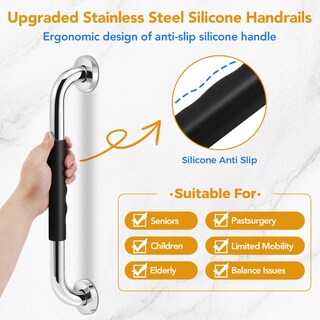 Foto 4 | Foto 4 | Barras Grab Bars Qarituky De 40 Cm Para Bañeras Y Duchas Paquete De 2 Unidades - Venta Internacional.