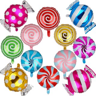 Foto 1 | Foto 1 | Set De Globos Ggde Con Temática De Caramelos En Espiral Para Fiesta 12 Unidades - Venta Internacional.