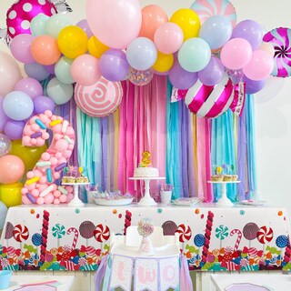 Foto 3 | Foto 3 | Set De Globos Ggde Con Temática De Caramelos En Espiral Para Fiesta 12 Unidades - Venta Internacional.