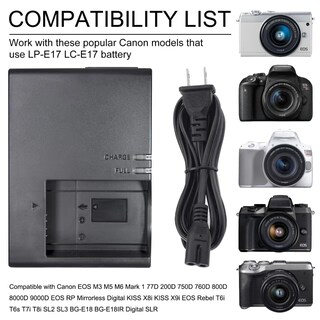 Foto 5 | Foto 5 | Cargador De Batería Conwey Lp-e17 Lc-e17 Para Cámaras Canon Eos - Venta Internacional.