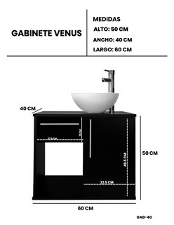Foto 4 | Foto 4 | Gabinete Para Baño Con Ovalin Y Monomando Moderno. Modelo Venus