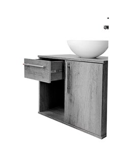 Foto 8 | Foto 8 | Gabinete Para Baño Con Ovalin Y Monomando Moderno. Modelo Venus
