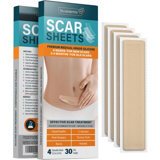Foto 1 | Foto 1 | Láminas De Silicona Para Cicatrices Nuvadermis Extra Largas Para Cesárea - Venta Internacional.