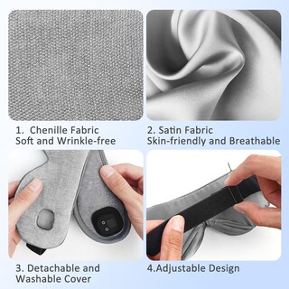 Foto 5 | Foto 5 | Máscara Térmica Para Ojos Telepepe Inalámbrica Cálida 1000 Mah Recargable - Venta Internacional.